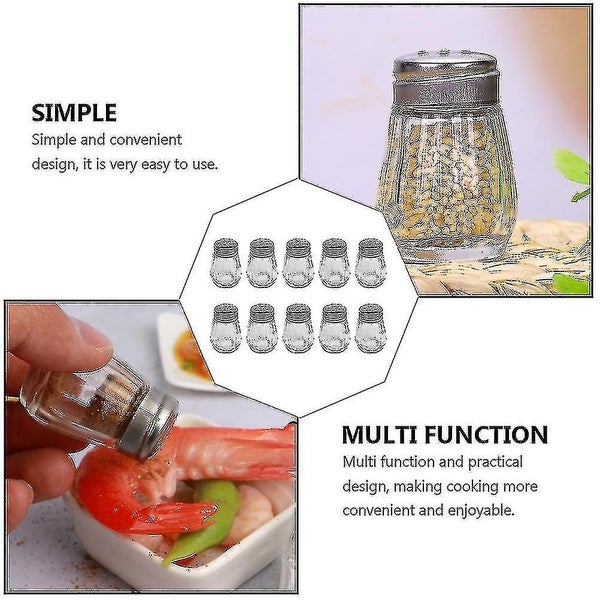 10 Pcs Hand Grinder Salt Pepper Grinders Mini Salt Pepper Shakers Salt Pepper S Carousel 3