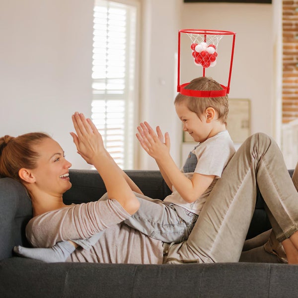 1 Set Of Moving Basketball Frame Toys Children Indoor Throwing Plaything Prank Carousel 5