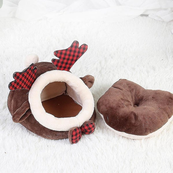 Winter House Warm Flannel Bed Nest Sleep Cave For Hamster Rabbit And Small Pet Carousel 3