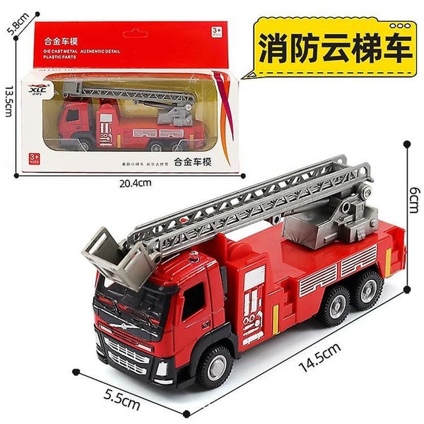 Fire Truck Toy Ladder Firefighter Toy Truck Fire Fighting Truck Ladder Truck Carousel 1