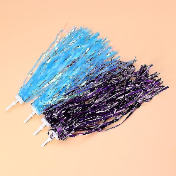 2 Pairs Of Childrens Bike Handlebar Streamers Grips Tassels Ribbons Baby Carrie Carousel 2