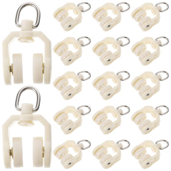 30pcs Replacement Curtain Track Rollers Flexible Curtain Mute Gliders Curtain P Carousel 1