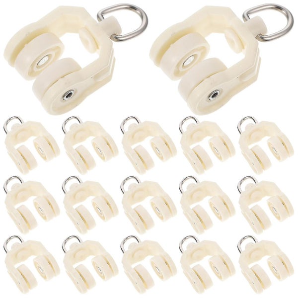 30pcs Replacement Curtain Track Rollers Flexible Curtain Mute Gliders Curtain P Carousel 2