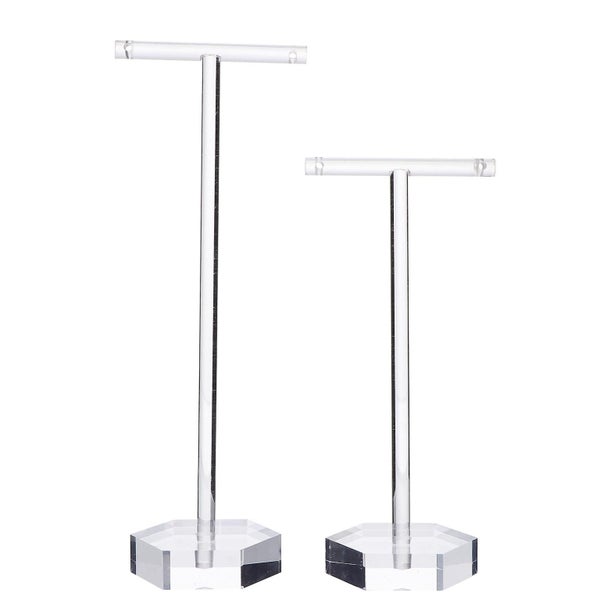 1 Set 2pcs Acrylic Earring Storage Racks Jewelry Storage Racks Earring Organize Carousel 1