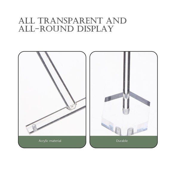 1 Set 2pcs Acrylic Earring Storage Racks Jewelry Storage Racks Earring Organize Carousel 3