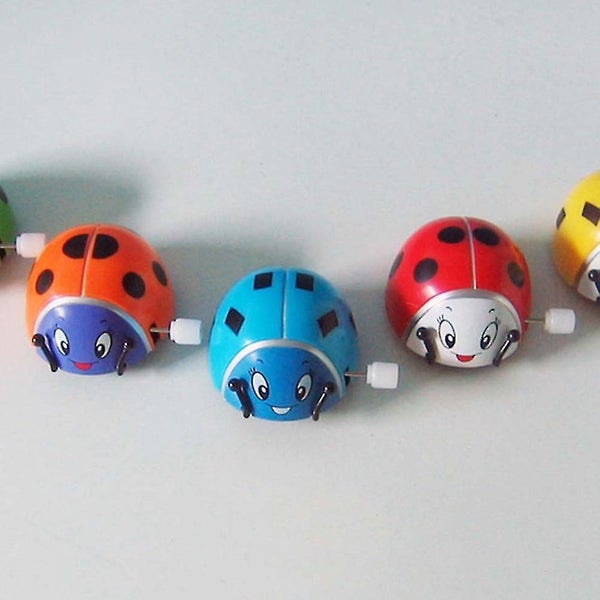 6 Pcs Kids Bath Toy Ladybug Figurine Jumping Ladybug Toy Clockwork Animal Toy F Carousel 2