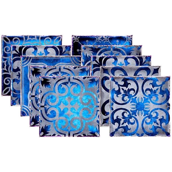 20pcs Adhesive Tile Decals Traditional Vintage Design Peel And Stick Tile Stick Carousel 1