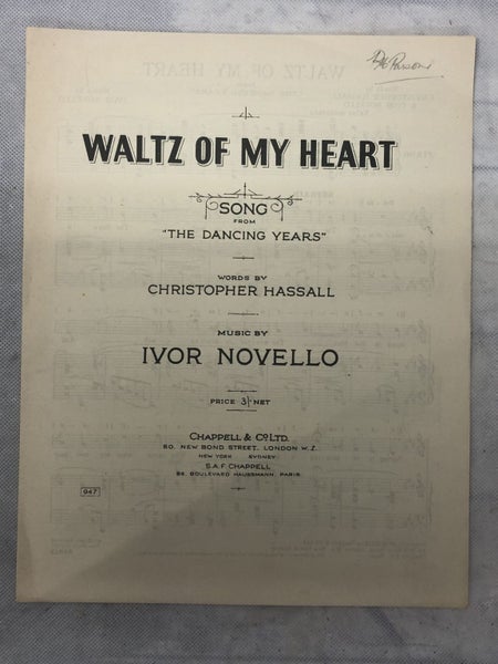 Ivor Novello - Waltz of my Heart (Second Hand) Carousel 1