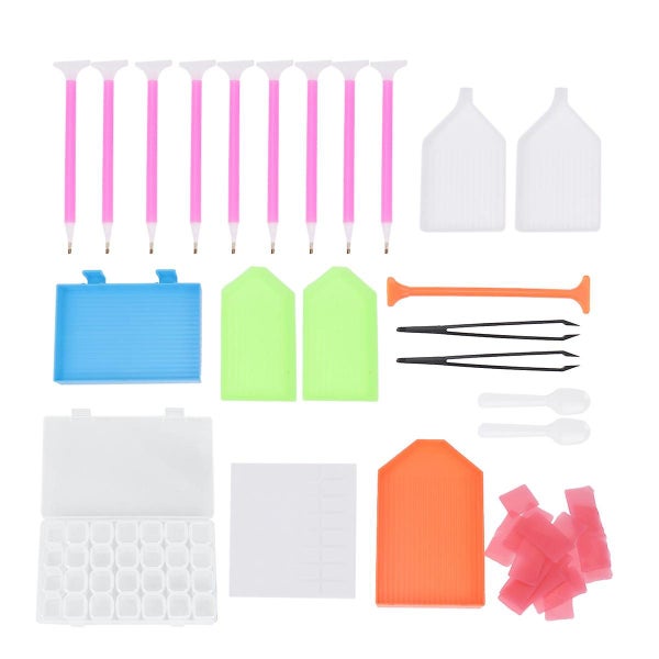 1 Set/56 Pcs Diamond Painting Tools Useful 5d Diamond Painting Tools Set Cross Carousel 1