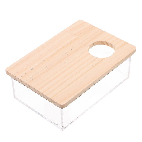 1pc Sand Bath Box Small Pets Shower Room Clear Hamster Toilet Sand Bath Room Carousel 2