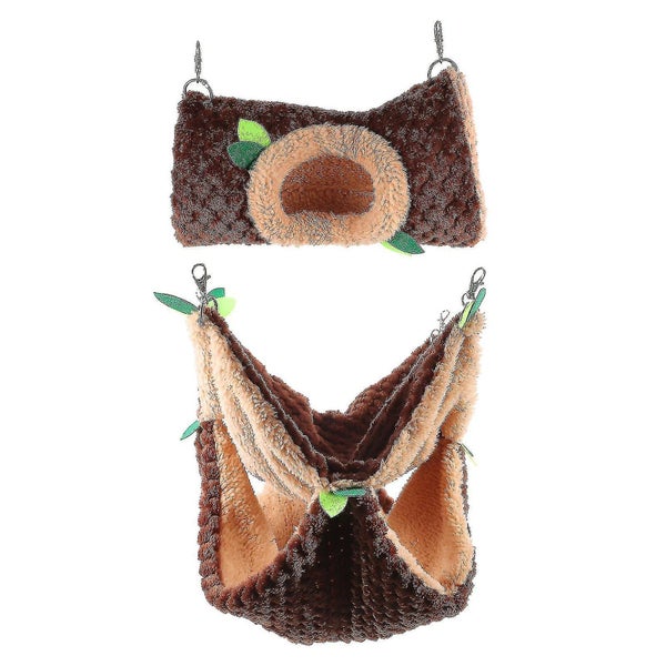 Plush Hammock Tunnel Cage Ferret Hamster Sleeping Bed Chinchilla Sleeping Hamst Carousel 1