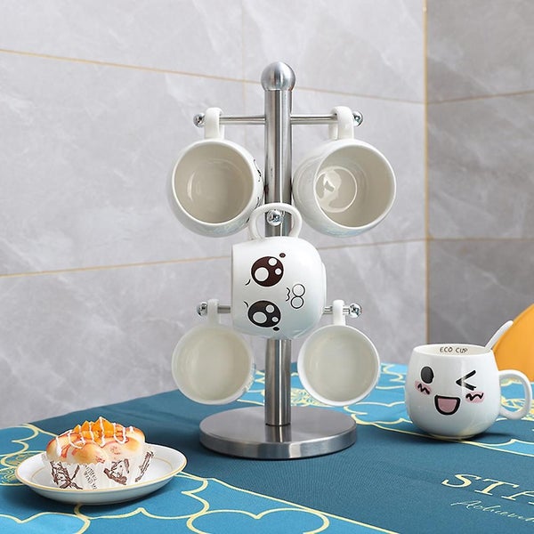 Glass Holder Cup Organizing Rack Mug Rack Cup Hanging Shelf Mug Storage Rack Cu Carousel 2