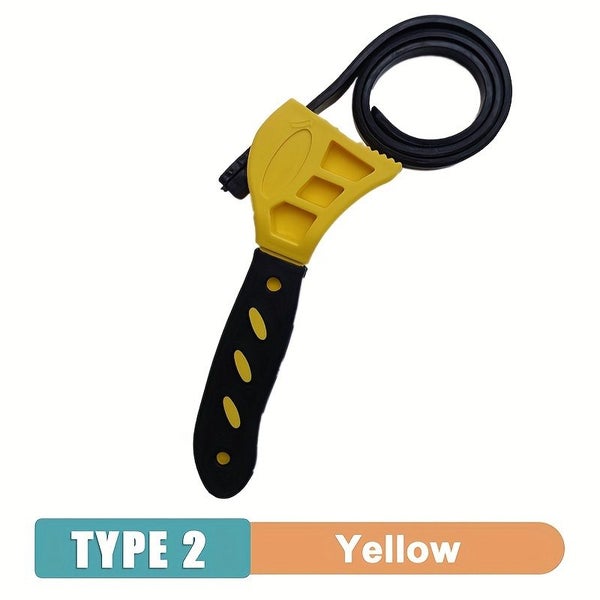 1Pcs 6inch Belt Wrench Oil Filter Puller Strap Spanner Chain Wrench Carousel 1