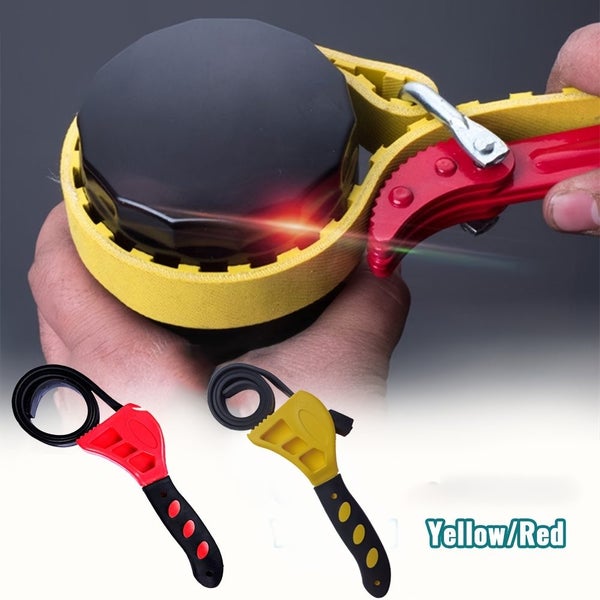 1Pcs 6inch Belt Wrench Oil Filter Puller Strap Spanner Chain Wrench Carousel 2