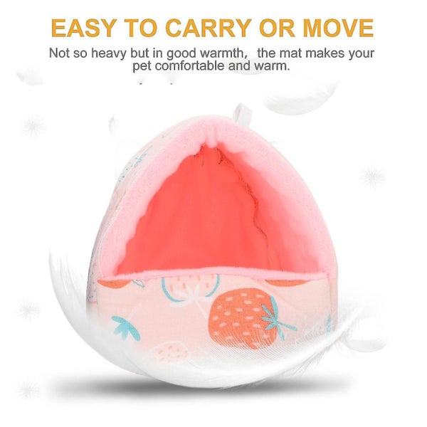 2 Pcs Winter Tent Pet Warm Bed Small Animal Bed Squirrel House Bedding Hamster Carousel 2