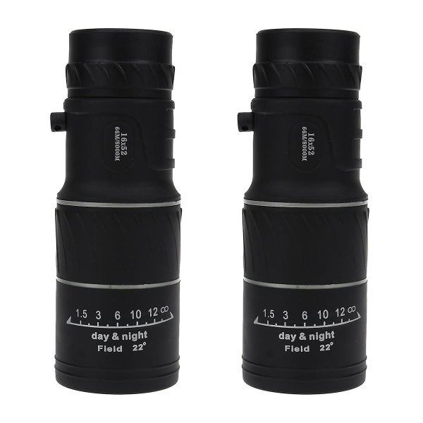2pcs 16x52 Dual Focus Monocular Zoom Telescope Monocular Scope For Hunting Camp Carousel 1