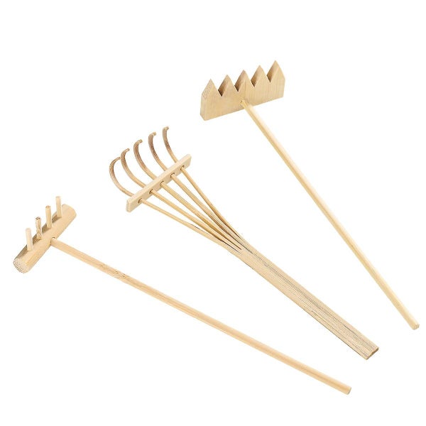 Ladies Gift Sets Japanese Sand Rake Mini Bamboo Rake Zen Garden Tool Rake Mini Carousel 1
