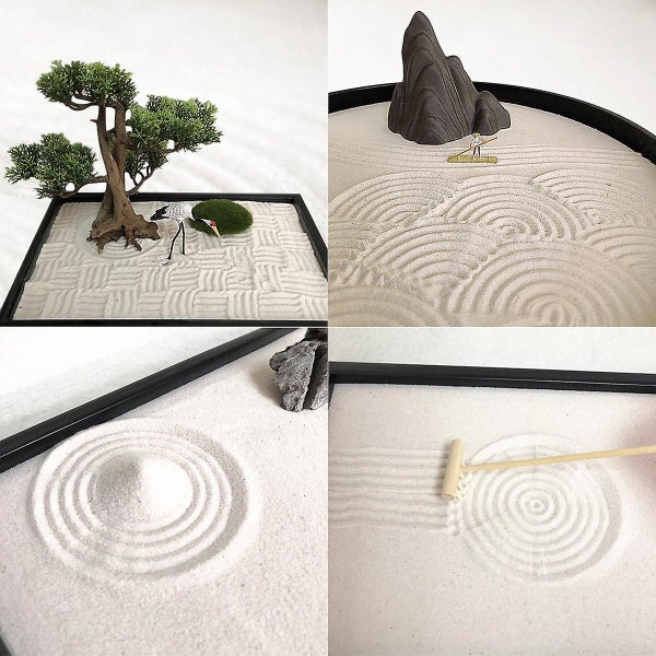 Ladies Gift Sets Japanese Sand Rake Mini Bamboo Rake Zen Garden Tool Rake Mini Carousel 4