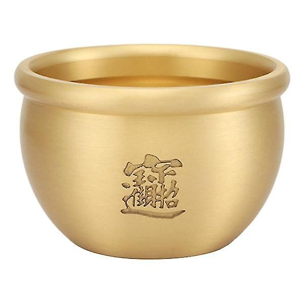 1 Pc Cornucopia Desktop Ashtray Adornment Ash Container Copper Ashtray golden Carousel 1