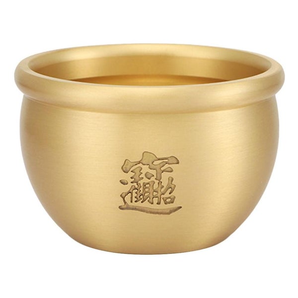 1 Pc Cornucopia Desktop Ashtray Adornment Ash Container Copper Ashtray golden Carousel 2