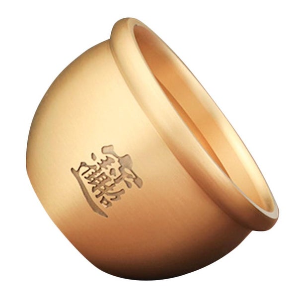 1 Pc Cornucopia Desktop Ashtray Adornment Ash Container Copper Ashtray golden Carousel 3