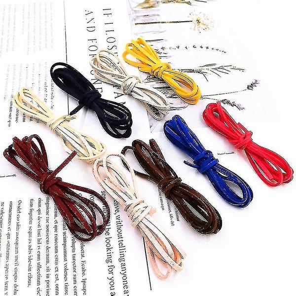30 Pcs Braid Jewelry Leather Necklace Rope Suede Cord Leather Jewelry Making Co Carousel 2