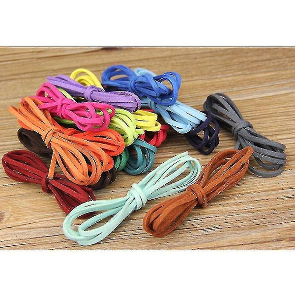 30 Pcs Braid Jewelry Leather Necklace Rope Suede Cord Leather Jewelry Making Co Carousel 3