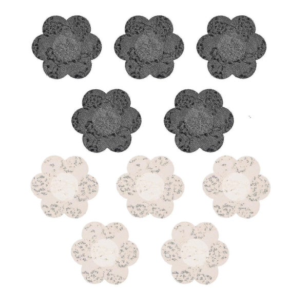 10 Pairs Ultra thin Nipples Patches Thin Nipples Stickers Lace Nipples Patches Carousel 1