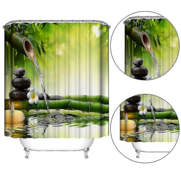 3d Digital Printing Waterproof Bathroom Shower Curtain Polyester Fabric Bathroo Carousel 1