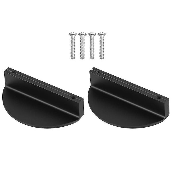 2 Pcs Black Cabinet Knobs Wardrobe Knob Semicircle Cabinet Pulls Circle Cupboar Carousel 1
