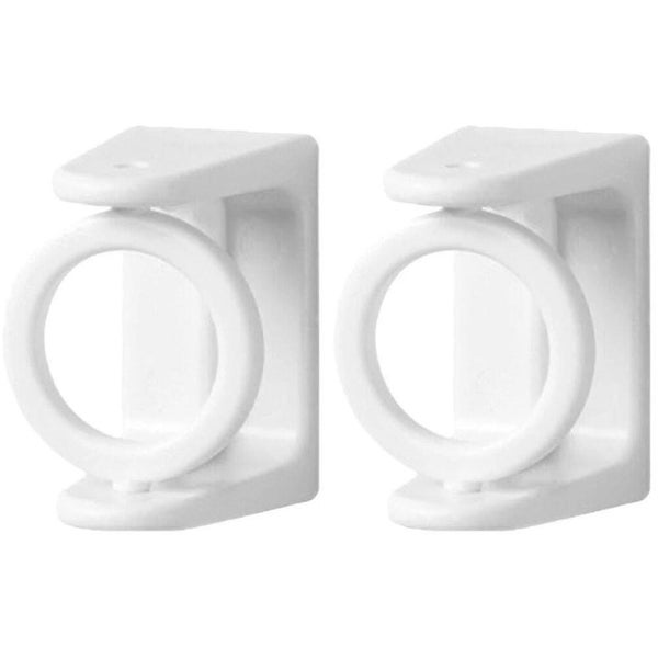 2pcs Adhesive Curtain Rod Holders Curtain Rod Brackets For Living Room Kitchen Carousel 1