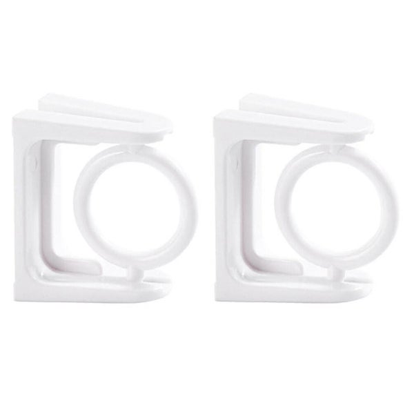 2pcs Adhesive Curtain Rod Holders Curtain Rod Brackets For Living Room Kitchen Carousel 2