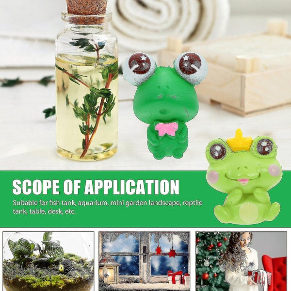 36pcs Cute Frog Miniature Figurines Mini Garden Frog Aquariums Ornaments Diy An Carousel 3