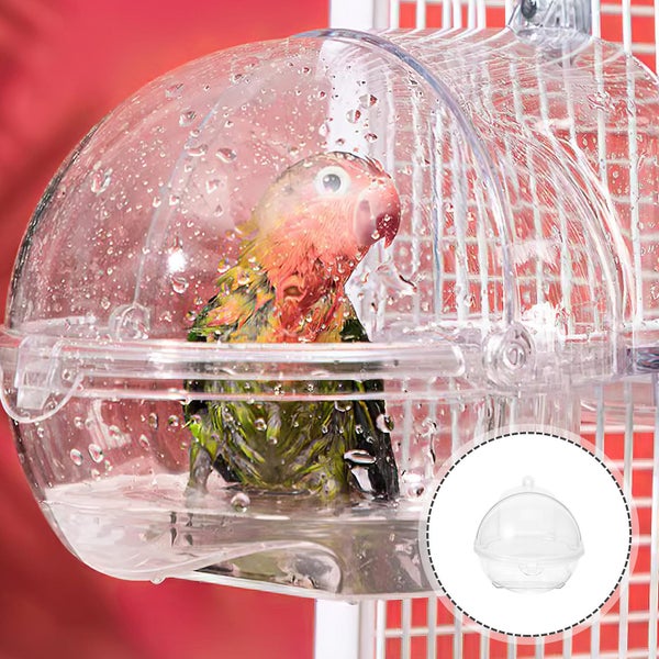 Bird Bath Box Hanging Birdbath Toy Parakeet Cage Bathing Tub Parrot Bath Tub Fo Carousel 4
