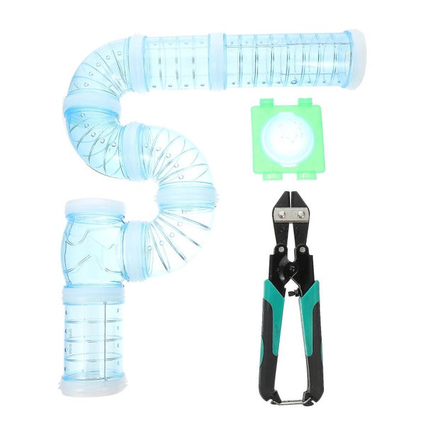 1 Set Hamster Tubes Connector Hamster Cage External Pipe Diy Connection Tunnel Carousel 1