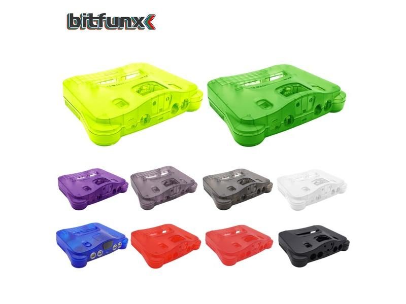 Bitfunx Replacement Plastic Shell Translucent Case For N64 Nintendo 64 Carousel 2