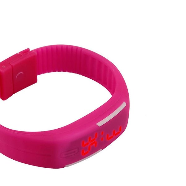 Led Touch Screen Silicone Band Watch Bracelet Wrist Watches For Students Kids Carousel 2