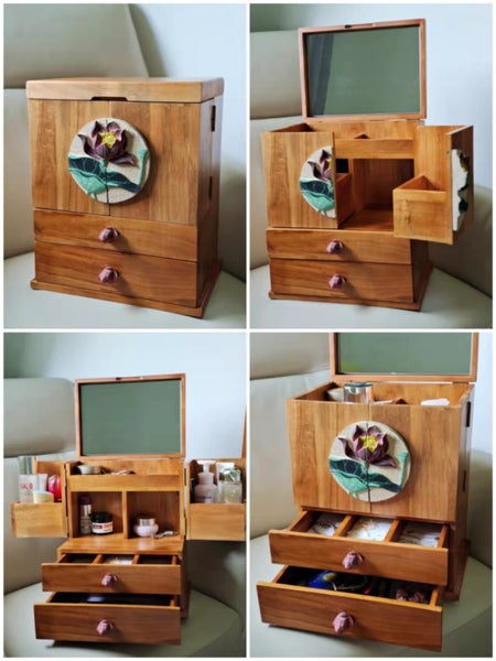 Elegant Wooden Jewelry Box - Organize and Display Your Treasures Carousel 12
