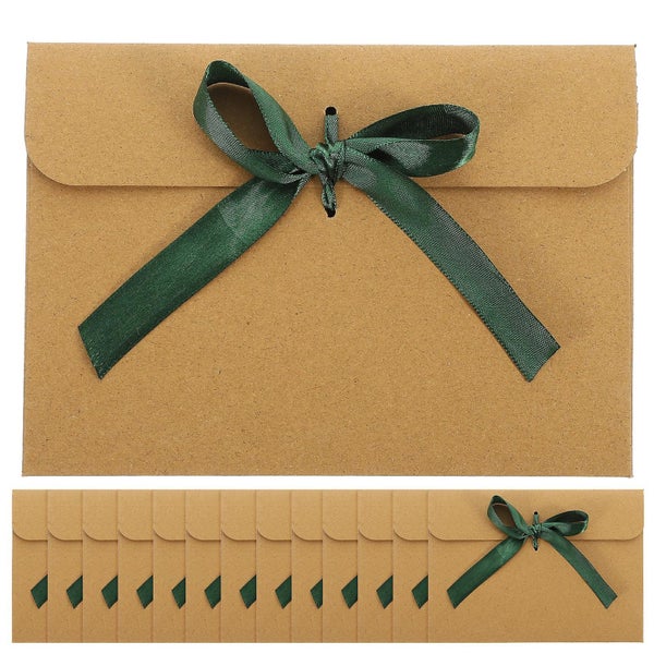 50pcs Kraft Paper Envelopes Greeting Cards Holders Vintage Envelopes Gift Cards Carousel 1