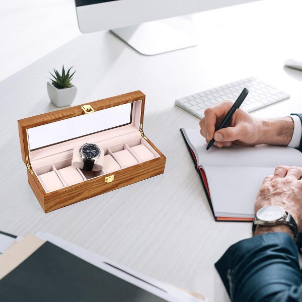 Watch Display Case Men Leather Watch Box Vintage Watch Display Box Watch Displa Carousel 2