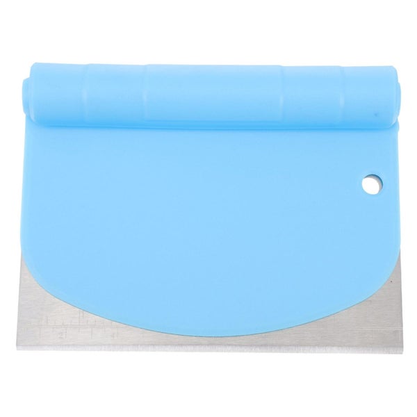 2 Pcs Blue Outfit Cooking Bench Scraper Kitchen Scraper Pastry Cake Bench Scrap Carousel 1