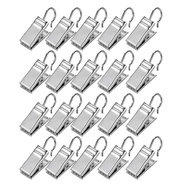 120 Pcs Portable Garment Rack Kitchen Towels Clip Curtain Rings Photo Display H Carousel 1