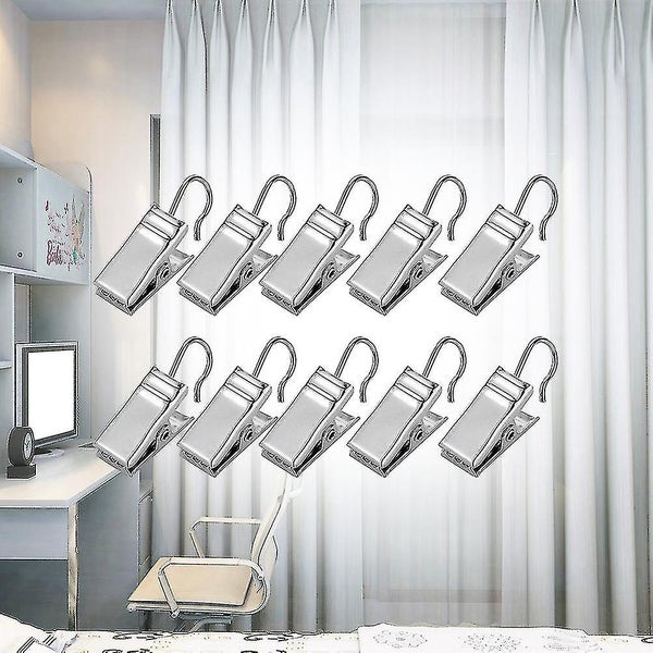 120 Pcs Portable Garment Rack Kitchen Towels Clip Curtain Rings Photo Display H Carousel 2