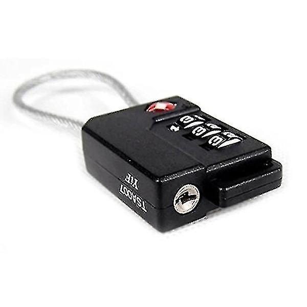 Tsa Approved Security Cable Luggage Locks 3 digit Combination Password Padlocks Carousel 2