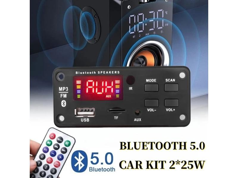 Bluetooth 5.0 MP3 WMA APE Decoder Board 50W Amplifier For DIY Music Player Carousel 2