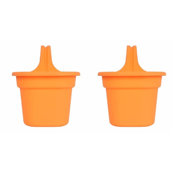 2pcs Hook Green Plant Pot Semi circular Flower Pot Wall Hanging Basket Basin Si Carousel 1