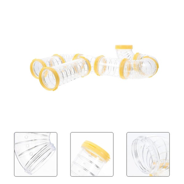 1 Set Hamster Maze Tube Rat Cage Outer Pipe Rat Maze Tunnel Diy Cage Tunnel Ham Carousel 2