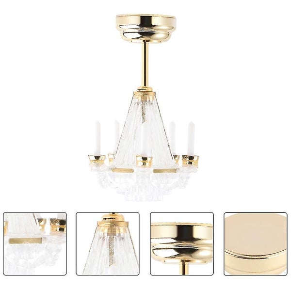 Miniature Furniture Small Hanging Lamp Model Mini House Light Decoration Hangin Carousel 2