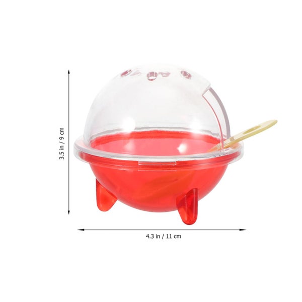 Clear Tub Small Animal Bath House Hamster Sand Bath Box Gerbil Bathtub Hamster Carousel 2