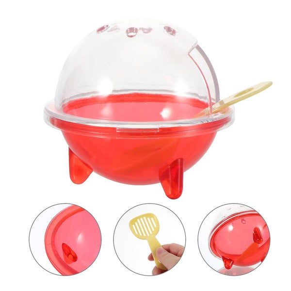 Clear Tub Small Animal Bath House Hamster Sand Bath Box Gerbil Bathtub Hamster Carousel 3